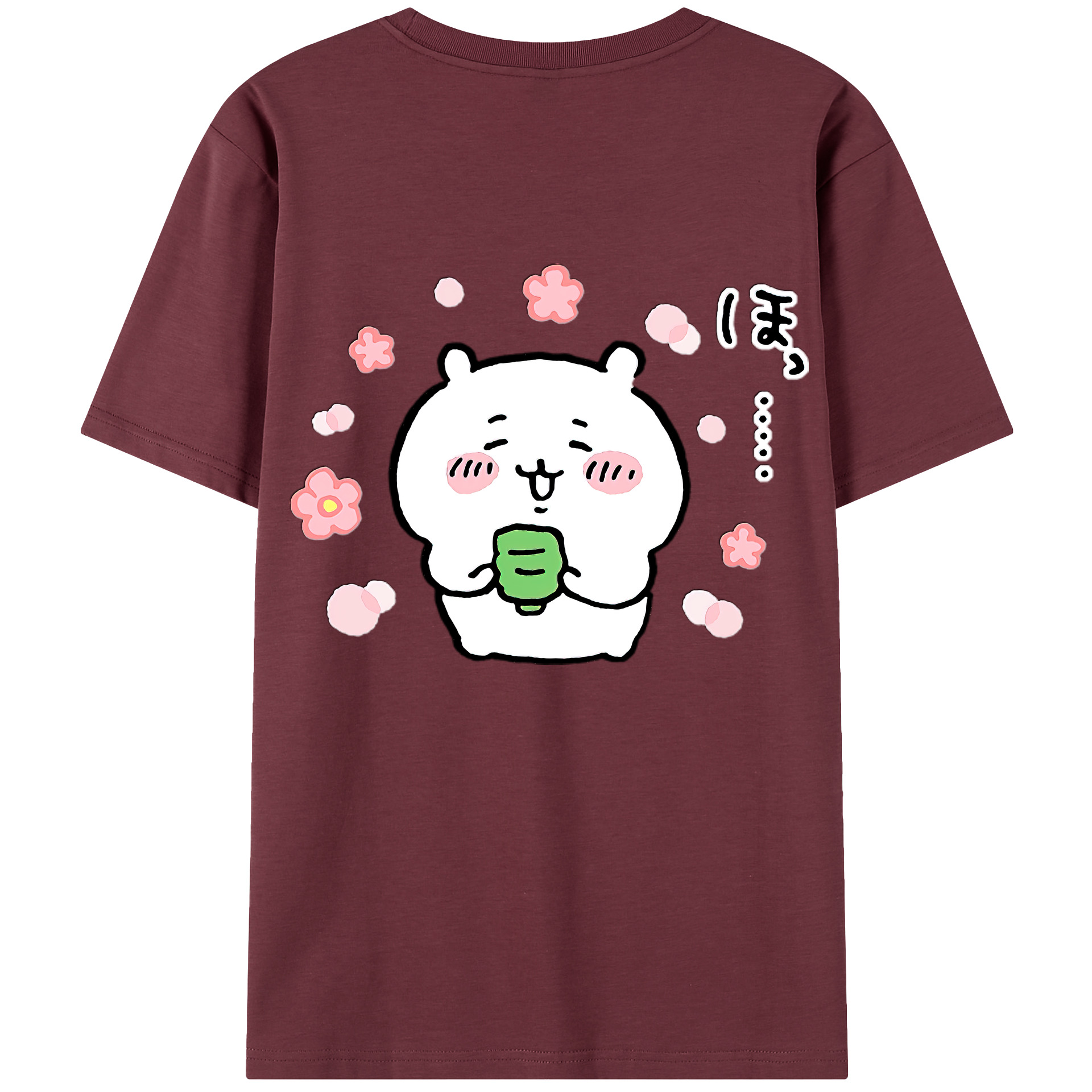 （画像用） ちいかわ ちいかわ Chii-kawa chiikawa 綿100％半袖Tシャツ（背面プリント）